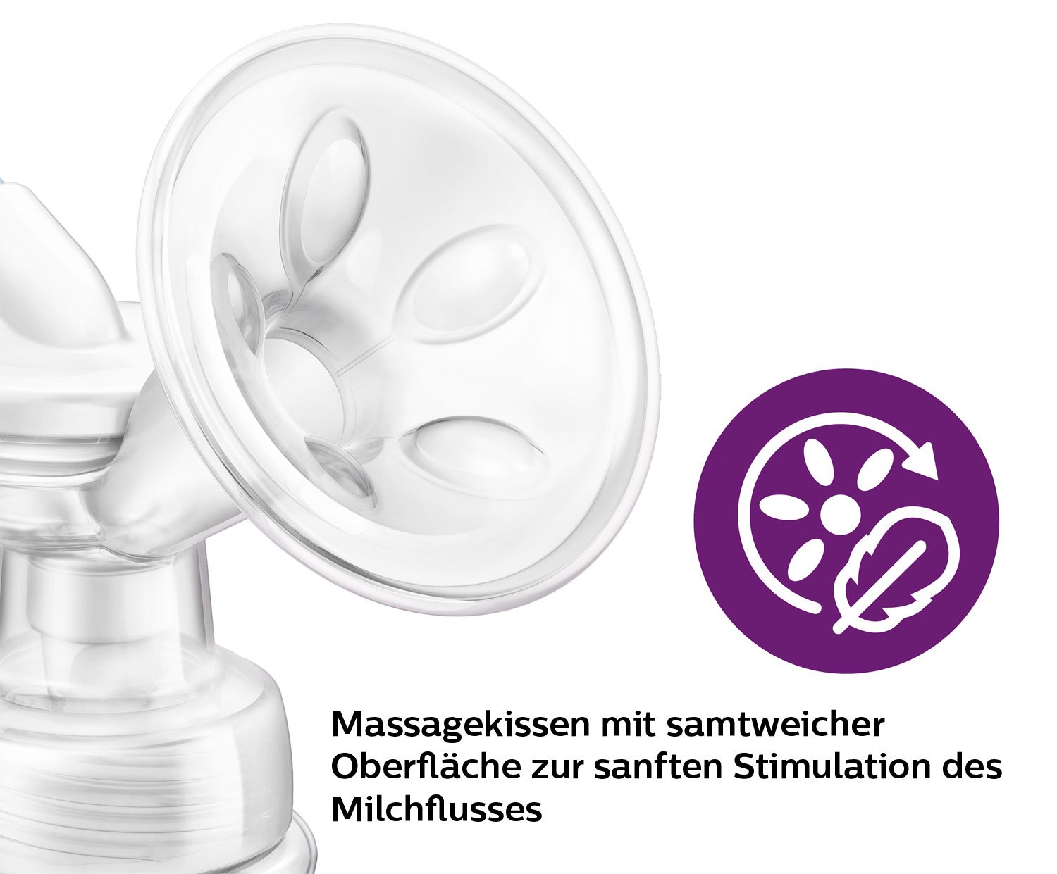 PHILIPS Avent Elektrische Einzelmilchpumpe, in Klinikqualität, Trinkrhythmus wie Ihr Baby, 125-ml-Flasche und Stilleinlagen, weiß, 5-teilig, Modell SCF395/31