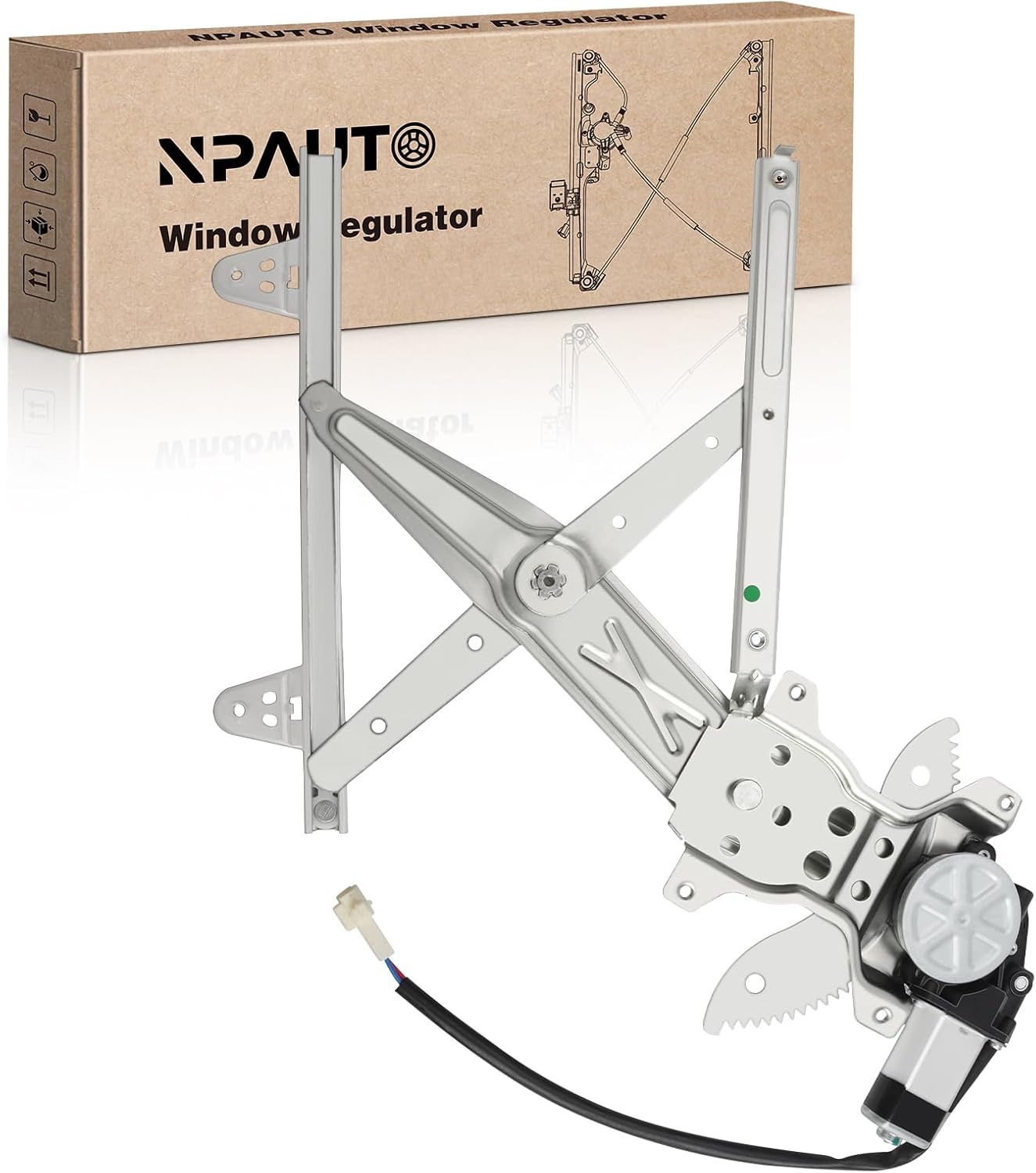 Rear Passenger Side Power Window Regulator with Motor Assembly Replacement for Toyota Camry 1997 1998 1999 2000 2001 Sedan, Right, 741-830