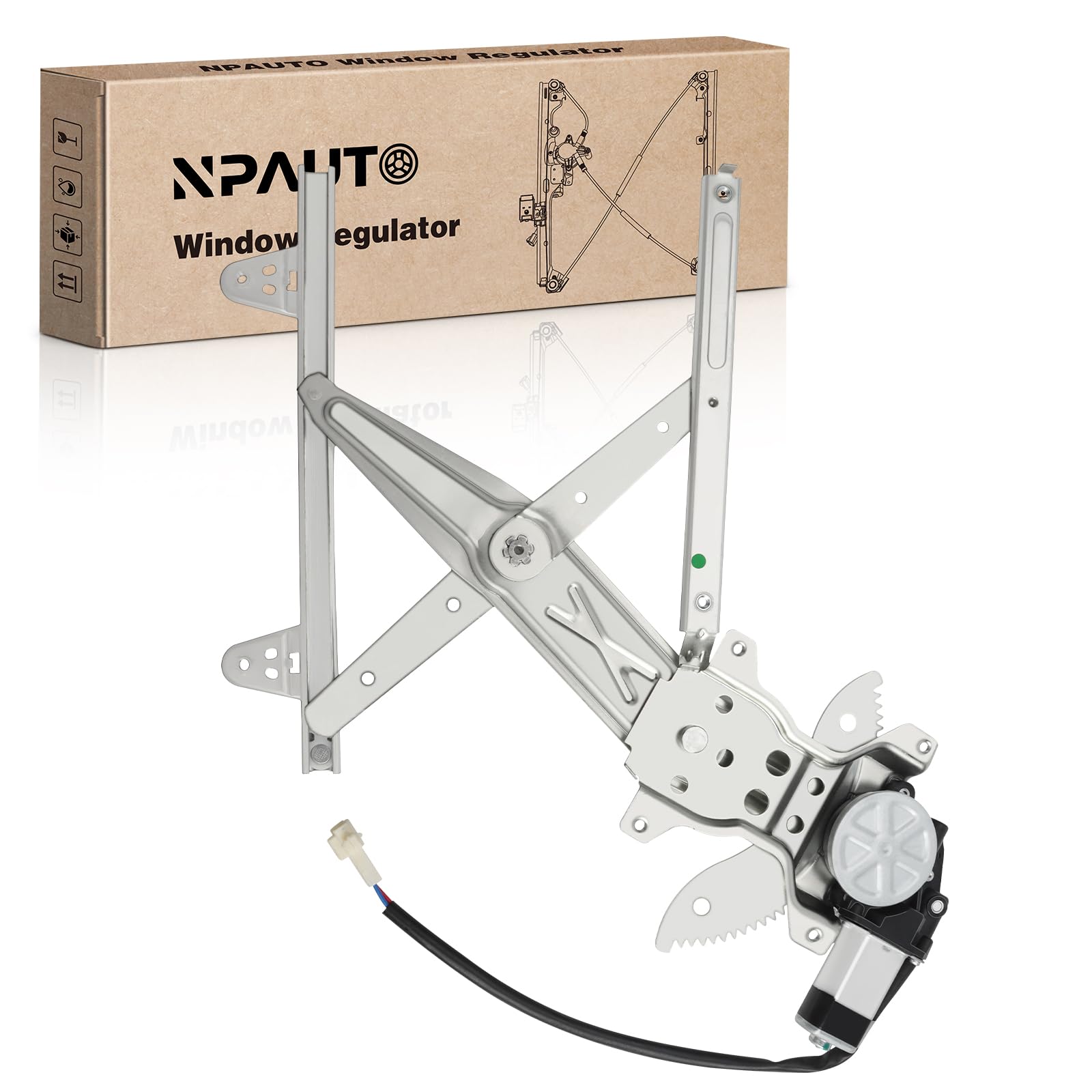 Rear Passenger Side Power Window Regulator with Motor Assembly Replacement for Toyota Camry 1997 1998 1999 2000 2001 Sedan, Right, 741-830