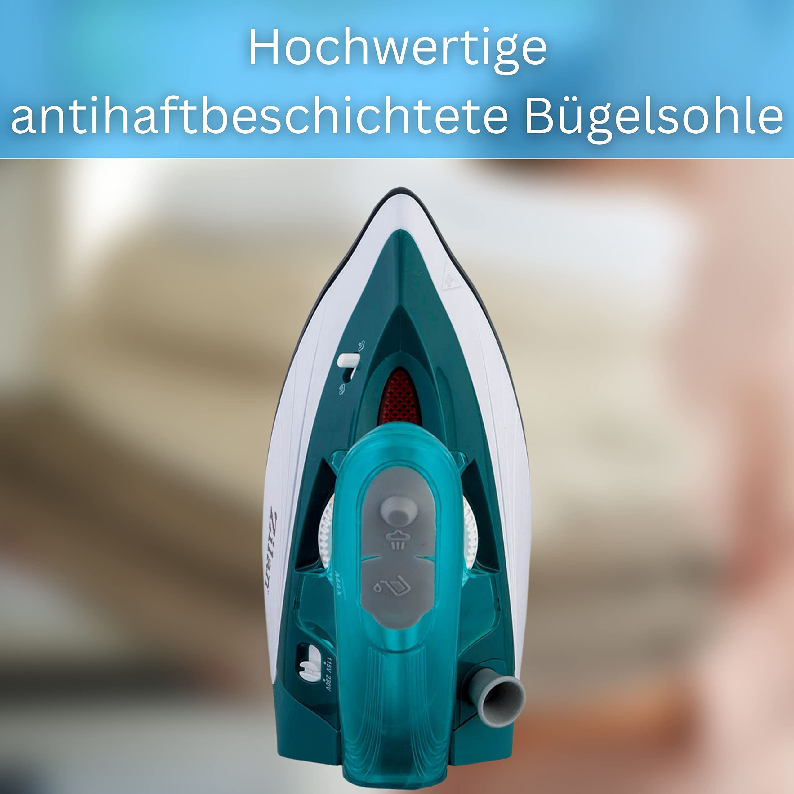Ferro da stiro da viaggio | 1100 Watt | Mini ferro da stiro | regolatore di temperatura | ferro da viaggio | Steam Iron | Antiaderente | Pieghevole | Mini Iron | Ferro a vapore