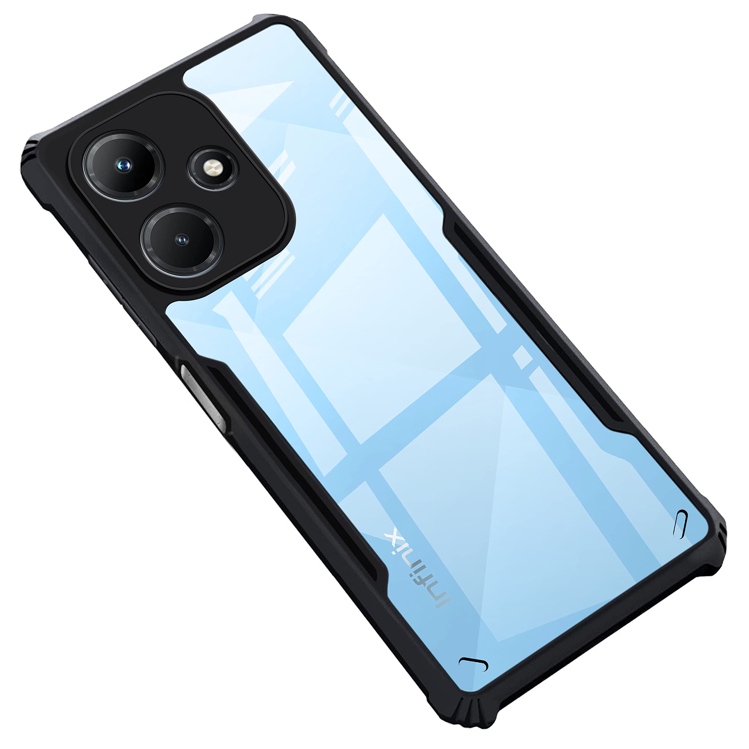 Zapcase Back Case Cover for Infinix Hot 30i | Compatible for Infinix Hot 30i Back Case Cover | 360 Degree Protection | Clear Case for Infinix Hot 30i with Camera Protection | (TPU + PC | Matte Black) (B0C6H1MX5V) Amazon Price History, Amazon Price Tracker