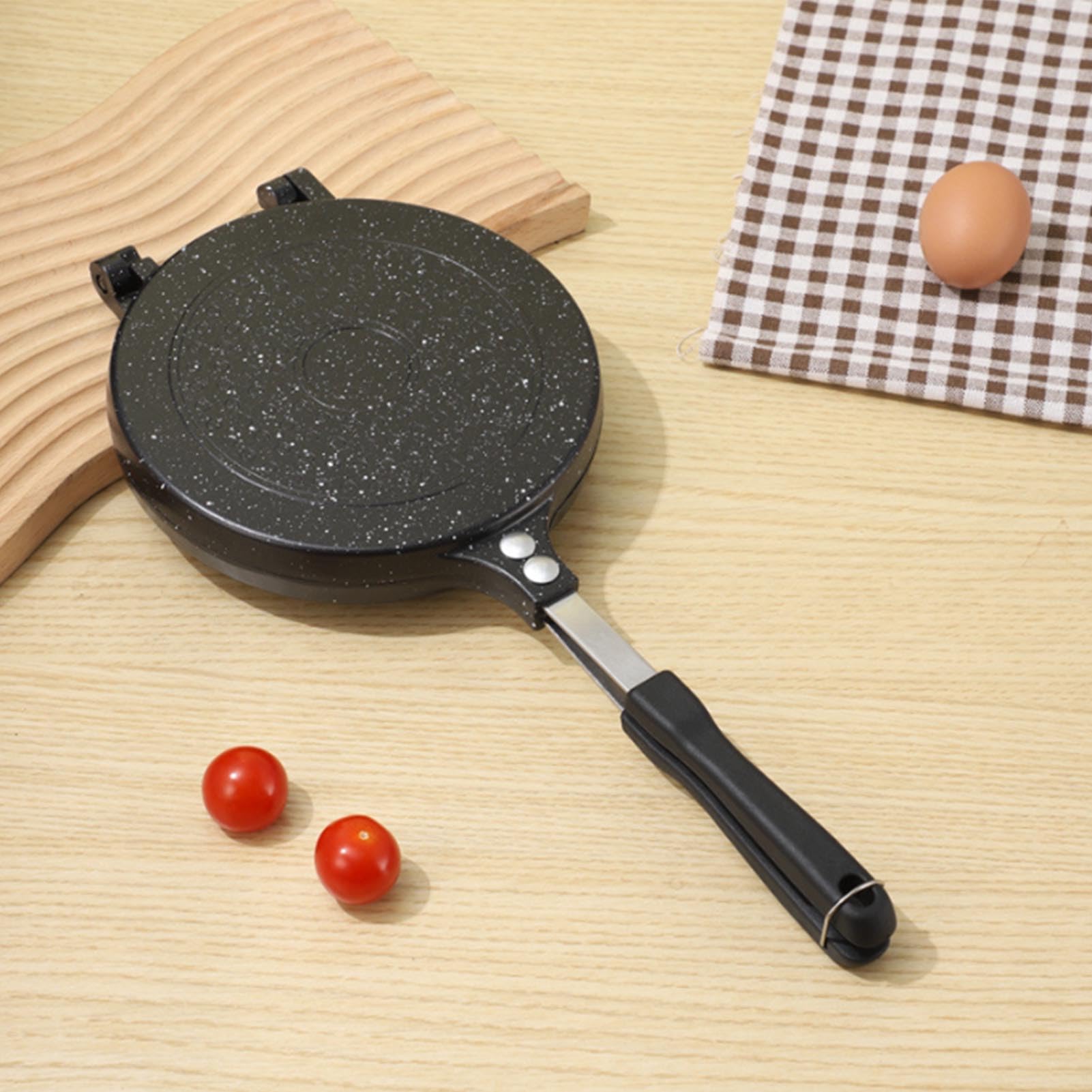 Omelet, Panini, Pancake Frying Pan Maker, with Sturdy Construction and Cool Handle, Ideal Option for Small Kitchens, Easy Cleanup for Breakfast (Type 2)