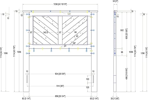 Miniatura 7 de Glenwillow Home LaFerme - Cabecero de madera con panel en color cerezo, tamaño matrimonial