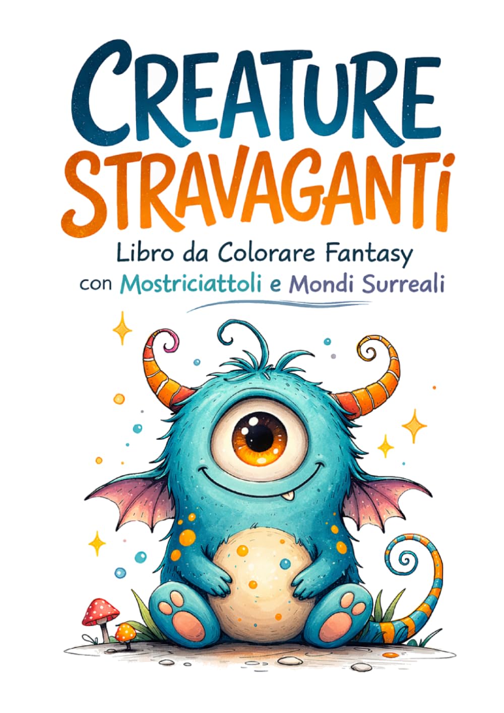Creature Stravaganti: Libro da Colorare Fantasy con Mostriciattoli, Mondi Surreali e Disegni Rilassanti per Adulti