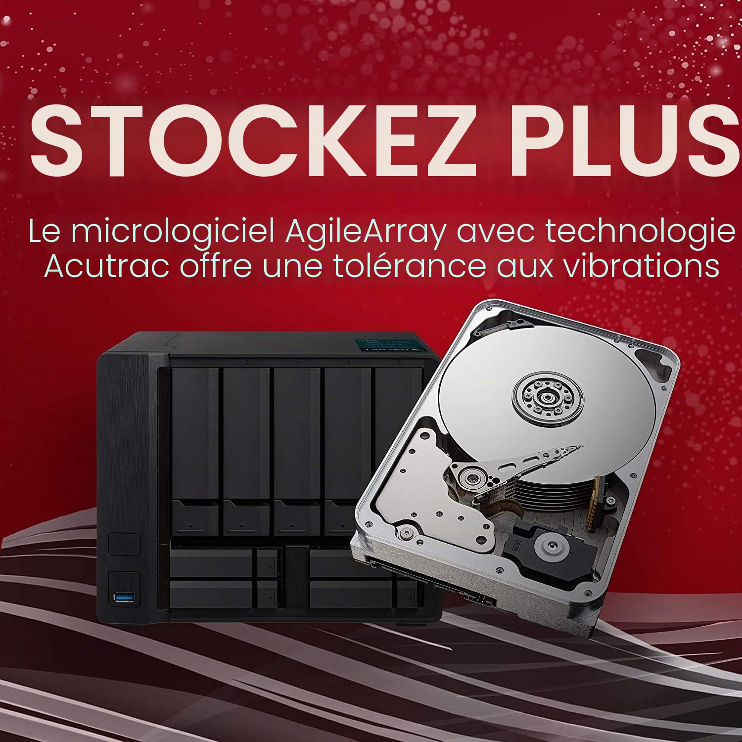 Seagate ST1000VN002 IronWolf Disque dur interne NAS HDD 8,9 cm SATA 6Gb/s 5900 tr/min 1 To cache 64Mo pour stockage RAID Disque dur IronWolf 16TB