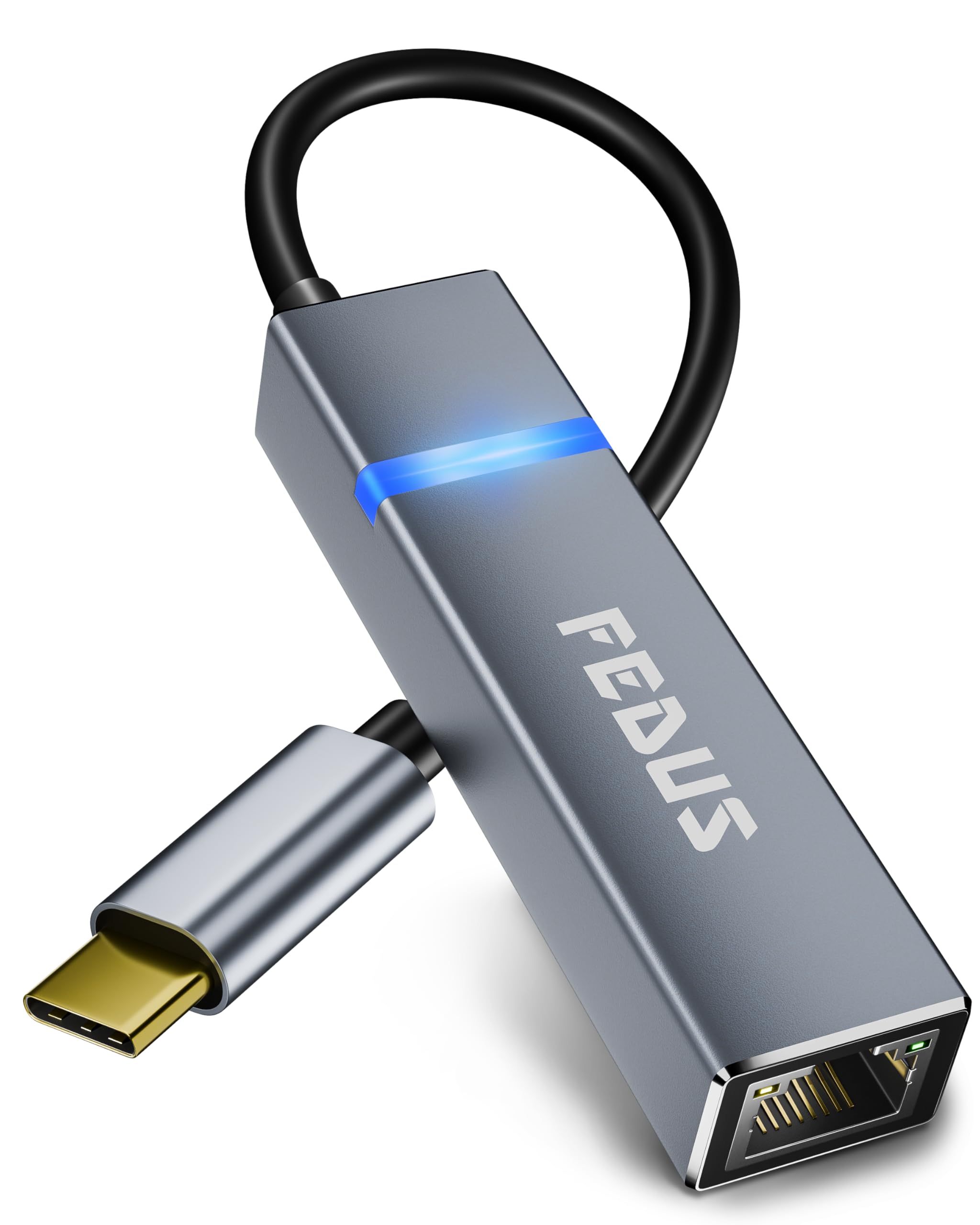 FEDUS 2500Mbps 2.5Gbps USB to Ethernet Adapter Ethernet to USB Adapter, USB 3.0 to RJ45 Computer Network Internet LAN Ethernet Dongle for Laptop, Thunderbolt 4/3 Compatible for MacBook Air/Pro, XPS-image-25