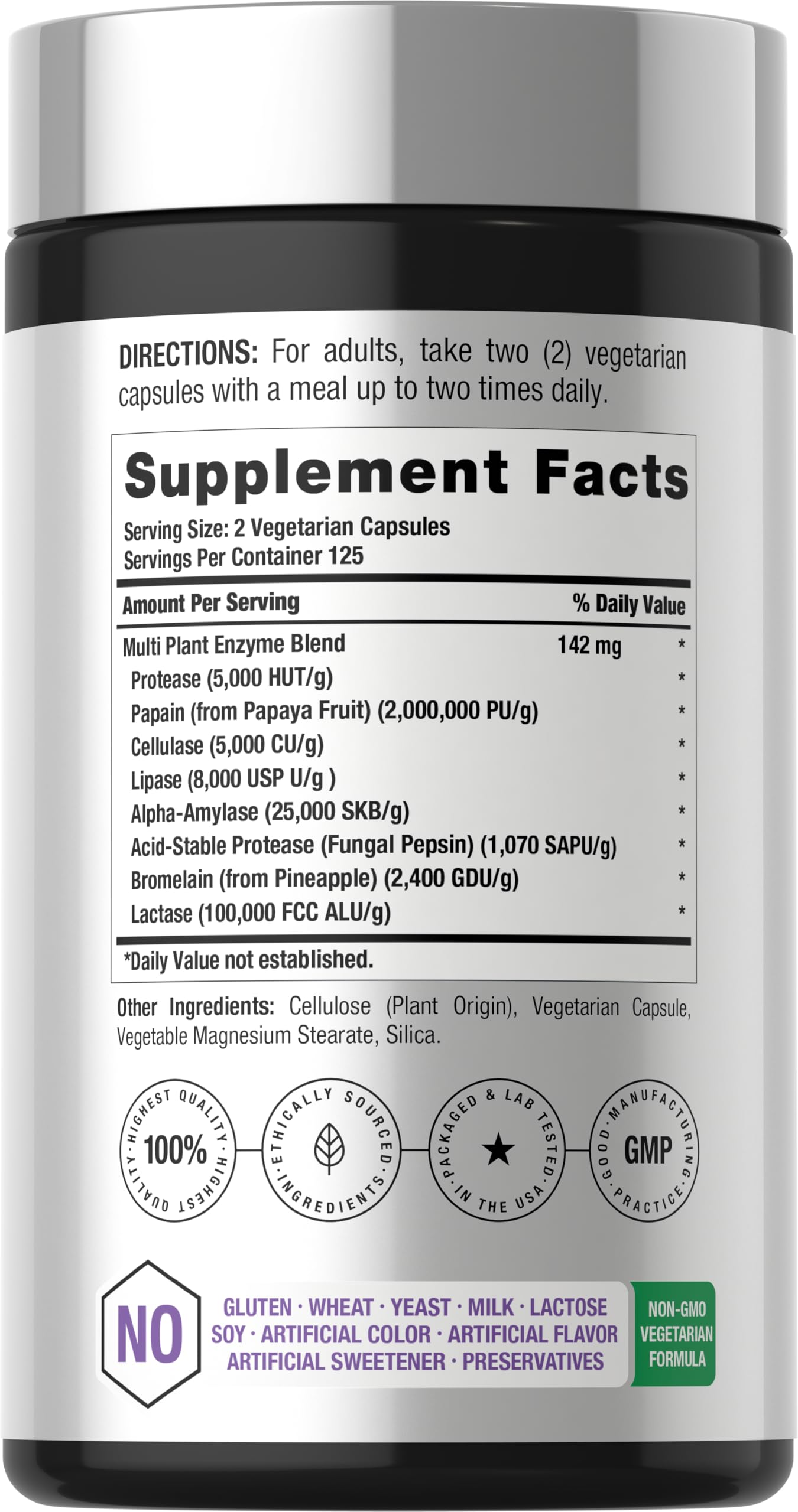 Horbäach Essential Digestive Enzymes | 250 Capsules — Amazon image 2