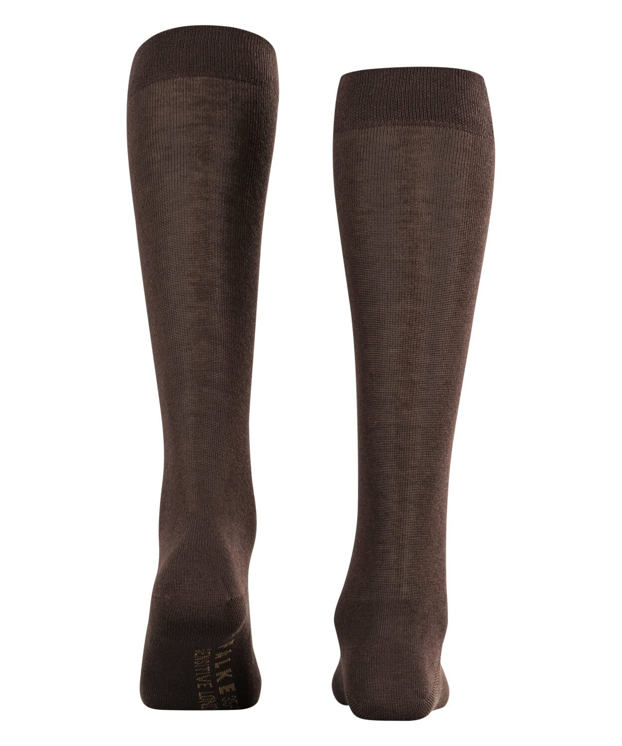 FALKE mujer Sensitive London calcetines largos parte superior ancha para un suave agarre en la pierna adecuado para diabéticos transpirable sostenible ecológico algodón 1 par