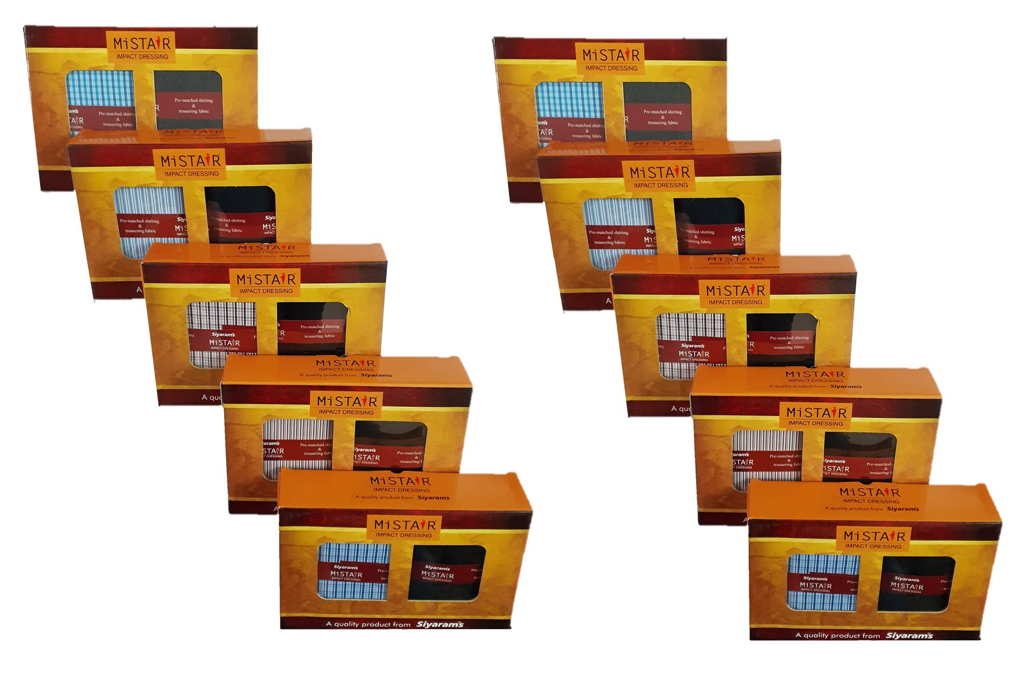 siyaram's Men's Poly Cotton Unstitched Fabric for Shirt and Trouser Combo in Box Packing (Multicolor, Free Size) - Pack of 10-picture-13