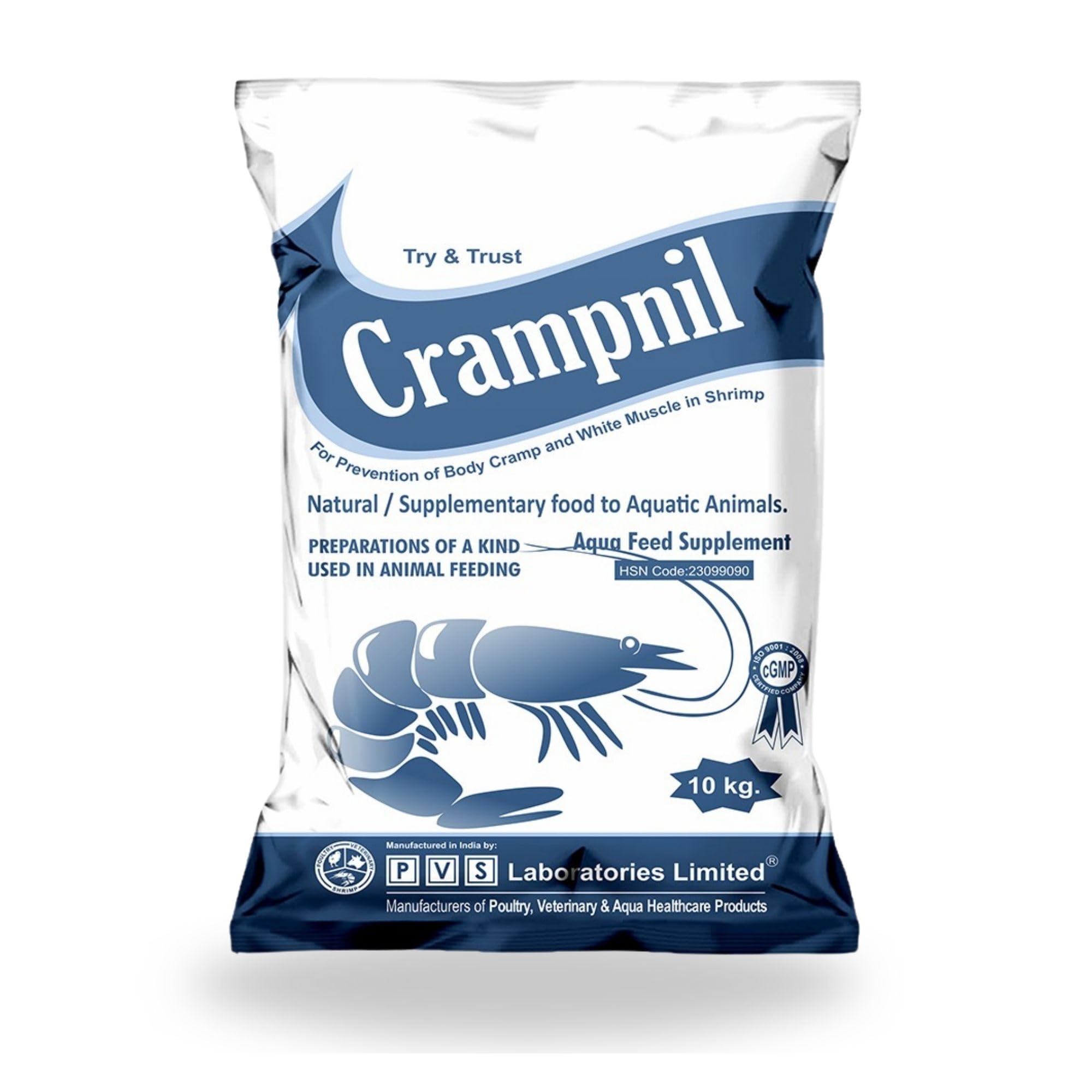 CRAMPNIL 10kg: Prevent Body Cramp & White Muscle Disease in Shrimp - Aquaculture Feed Supplement (B08139M231) Amazon Price History, Amazon Price Tracker
