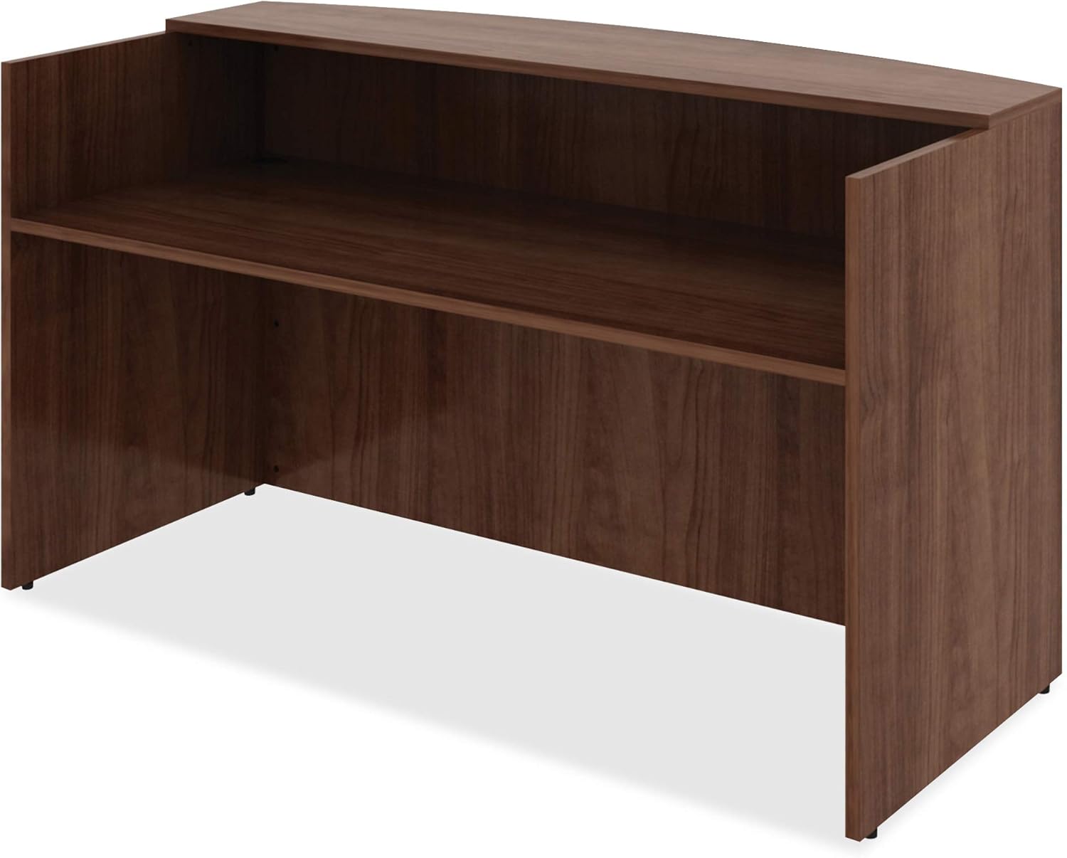 Walnut Laminate High-Quality Office Reception Desk