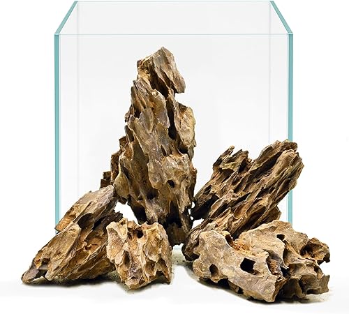 kecilke Aquarium Rocks Dragon Stone 2-4 inches Fish Tank Rocks for Aquariums, Tank Decoration, Landscaping & Amphibian Enclosures-5LB