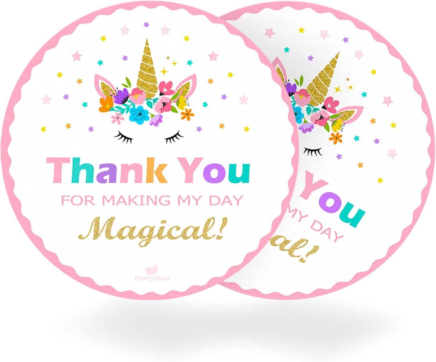 Paquete de 40 calcomanías de unicornio  Bonitas calcomanías de un solo uso para fiestas temáticas de unicornio, recuerdos de fiesta de unicornio,