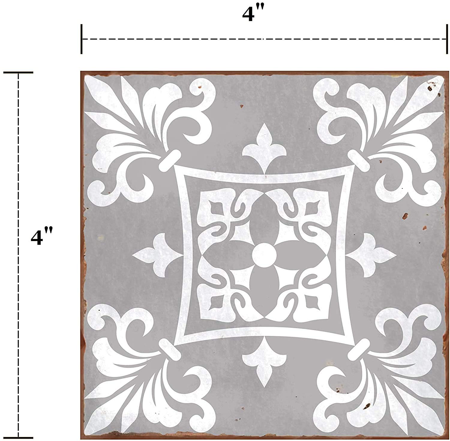 HORIWE Piastrelle adesive vintage marocchine adesive da parete, per fai da te, cucina, bagno, paraschizzi, pavimento, decorazione per la casa, PVC, impermeabile, a prova di olio, 20 x 20 cm, 24 pezzi