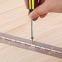 Vista 7 de 20Inch Continuous & Piano Hinges, 2PCS Heavy Duty Stainless Steel Piano Hinge, Smooth Polished Folding Continuous Hinge, 0.04inch Leaf Thickness