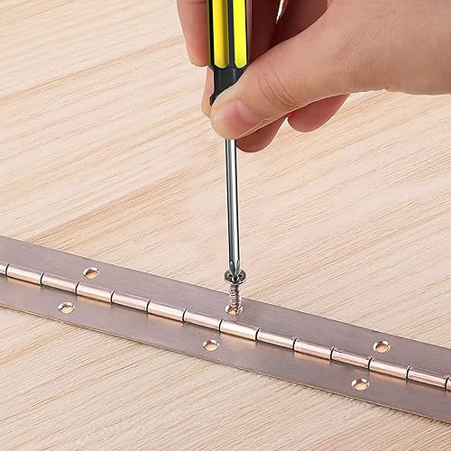 Miniatura 7 de Bisagras continuas y de piano de 20 pulgadas, 2 bisagras de piano de acero inoxidable resistente, bisagra continua plegable pulida suave, grosor de