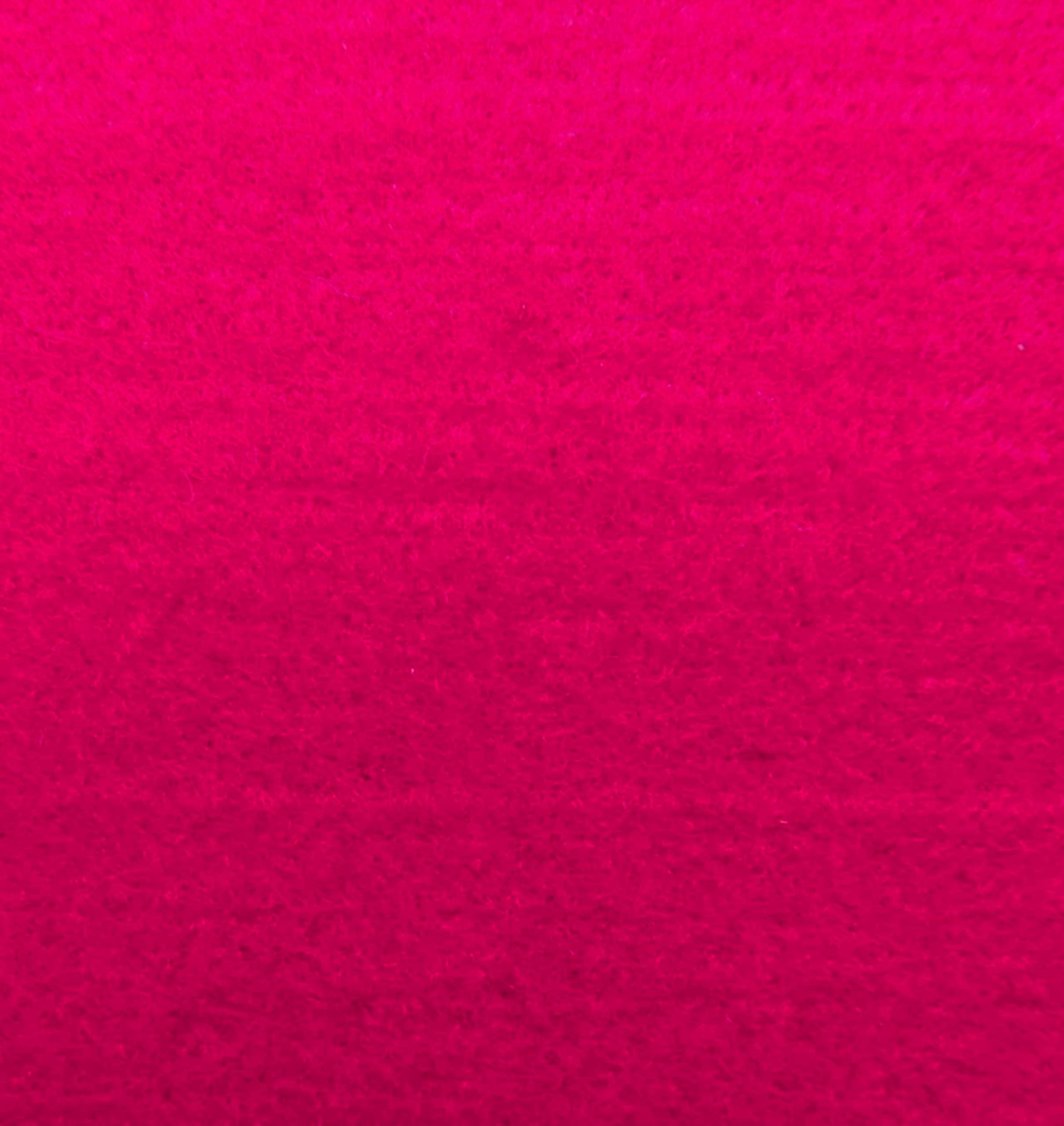Extra Thick 3-4mm Felt Half Metre and Metre Plain Mixed Polyester Craft Felts (Half Metre 50cm x 100cm, Fuchsia Pink)