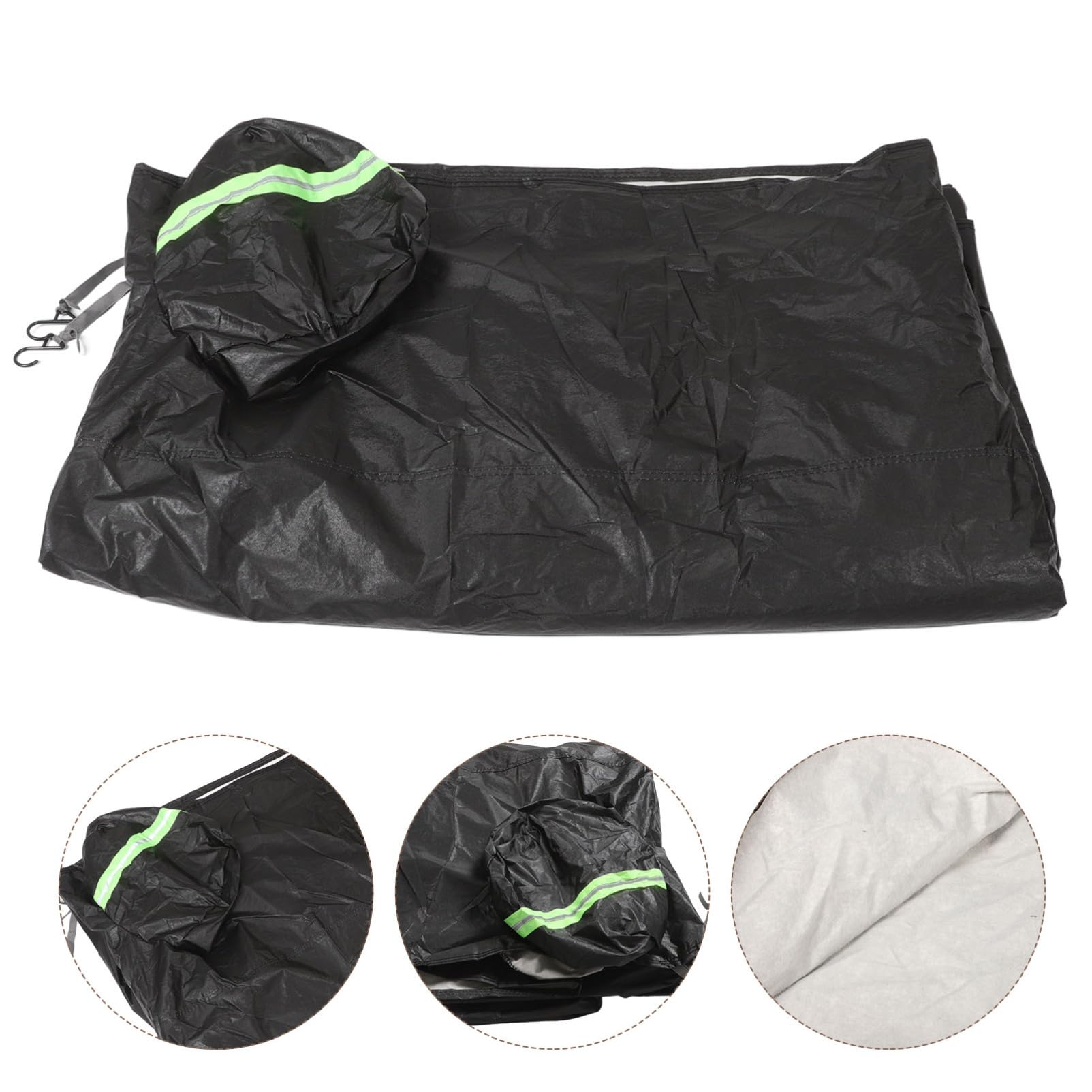Protection de Pare-brise Voiture Hiver, Housse Noire Anti-gel