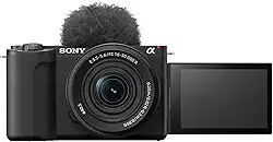 Sony Alpha ZVE10 II - Câmera para criadores de conteúdo sem espelho com lente intercambiável APS-C - preta - com lente