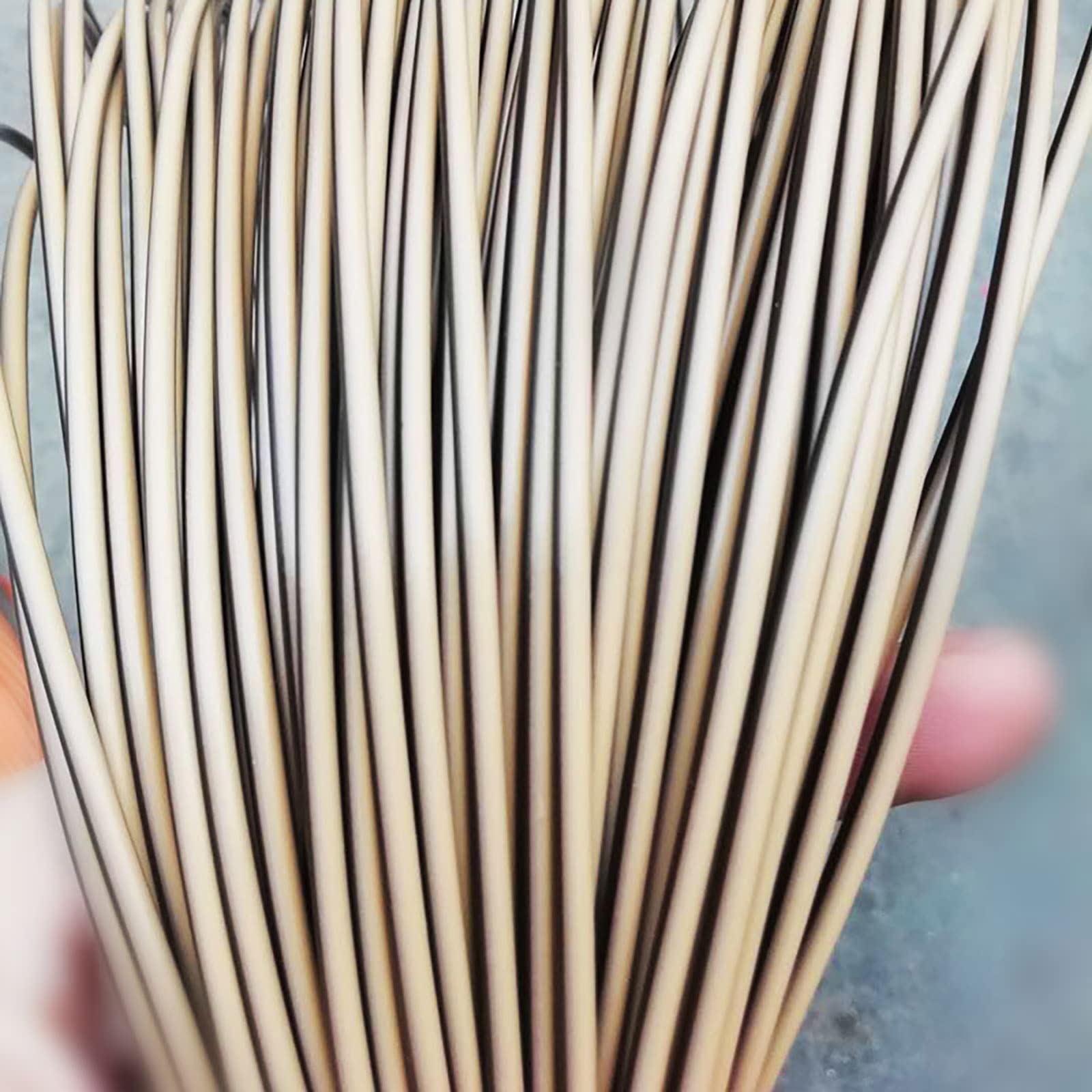 NURUGURE Plastic Rattan Wicker, PE Rattan Wicker Repair Material 2.5mm 500g Weaving Strip for DIY Screen Panel