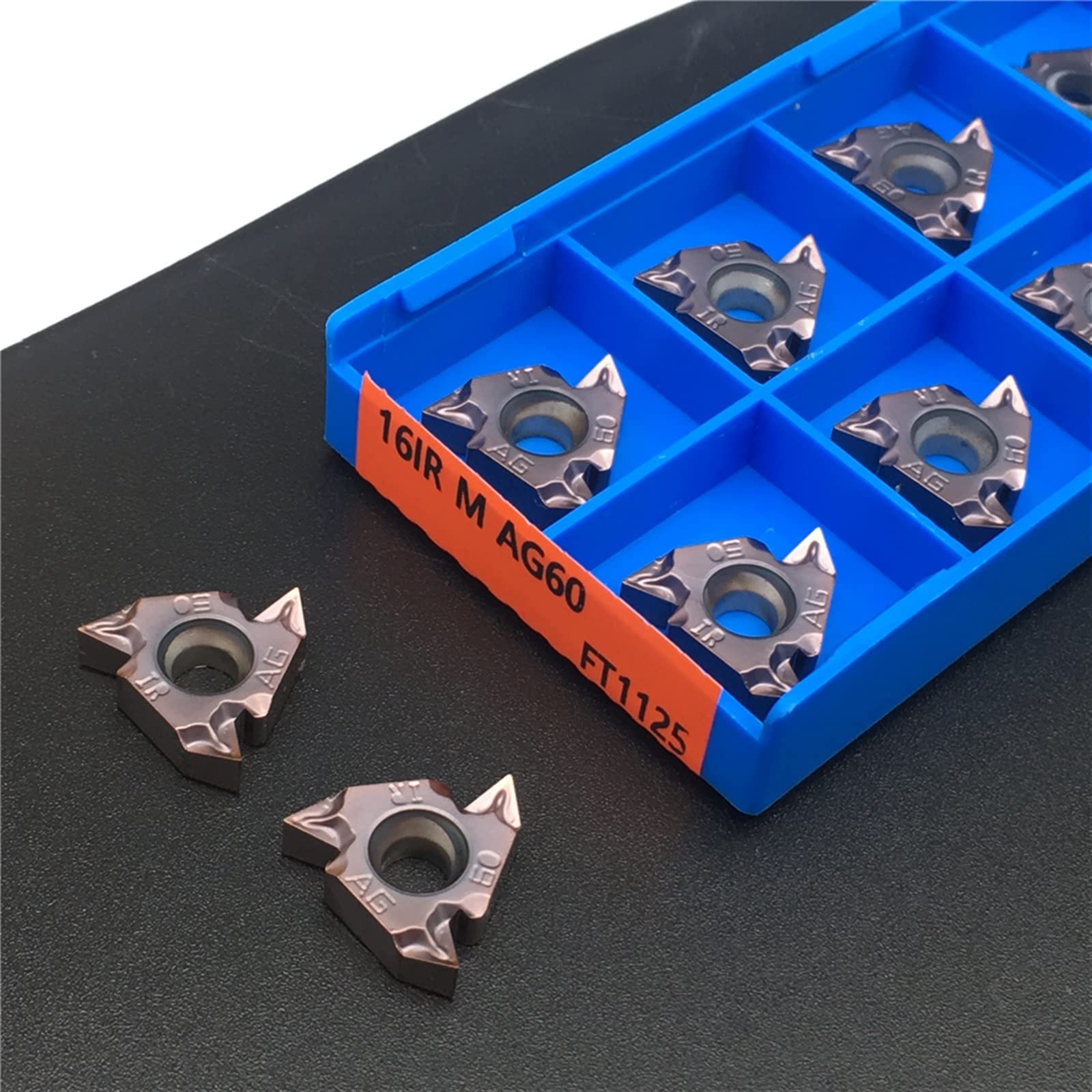 Herramientas de torneado, 10pcs Insertos de cortadores 10PCSER M AG55 AG60 FT1125 Insertos de carburo de alta calidadIR M AG55 AG60 Herramienta de torneado de hilo Herramientas de torno de corte Fresa