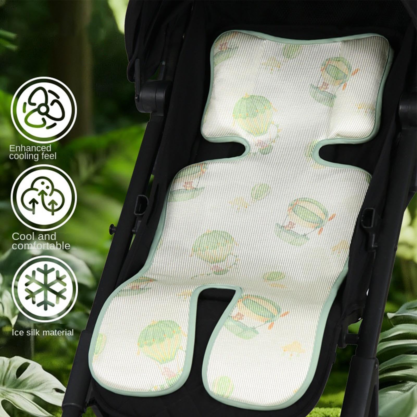 Almohadilla Refrigerante para Silla de Coche | Transpirable Regulable para Asiento Infantil | Cojín Frío,Viajes Exteriores Playa Parque