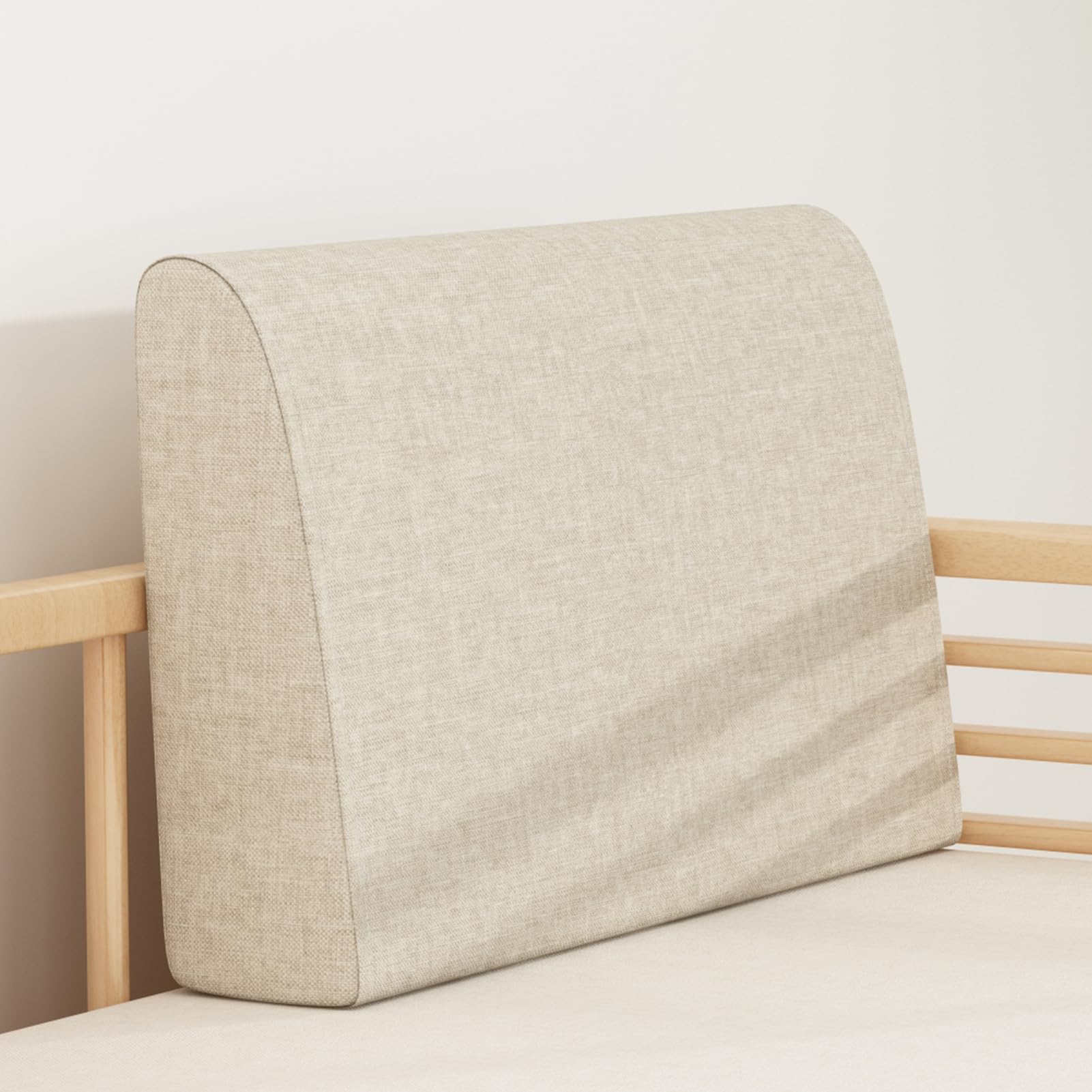 Photo 1 of M Mute Touch Couch Back Cushions Pillows, Wedge Pillow for Couch & Bed, Back Lumbar Support Pillow, High-Density Foam Backrest Cushion with Linen Cover for Back Pain Relief