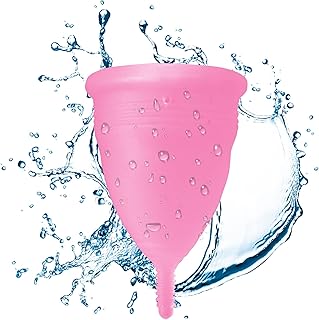 Blossom Menstrual Cup | Get Blossom Cups for Menstrual Days | Period Cup, Reusable Menstrual Cup, Silicone Cup (Small Menstrual Cup, Pink)