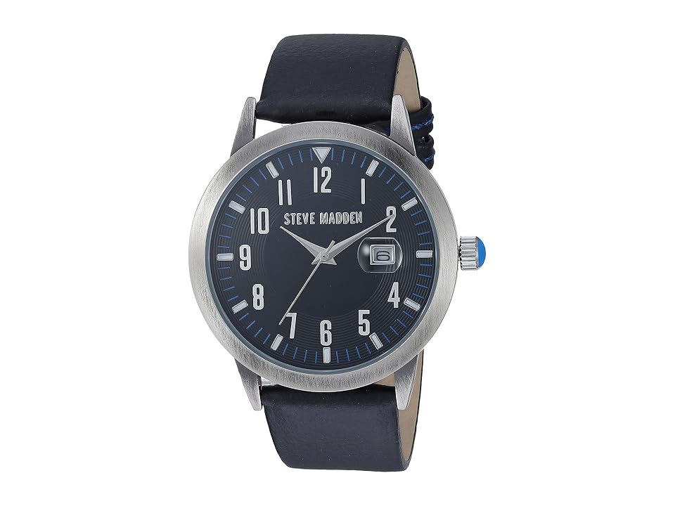 

Steve Madden Officer Watch (Antique Silver/Black) Watches