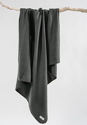 Miniatura 8 de Juego de mantas de forro polar a granel para viajes, niños, exteriores, bodas, mascotas (negro y gris, paquete de 6 unidades de 50 x 60 pulgadas)