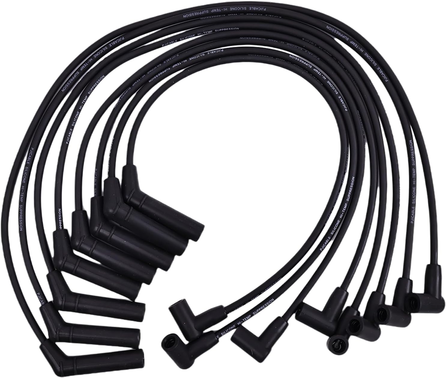 8MM HEI Spiral Core Spark Plug Wires 396-427-454 Compatible with Chevrolet GMC 366 396 427 454 502 Engine Distributor