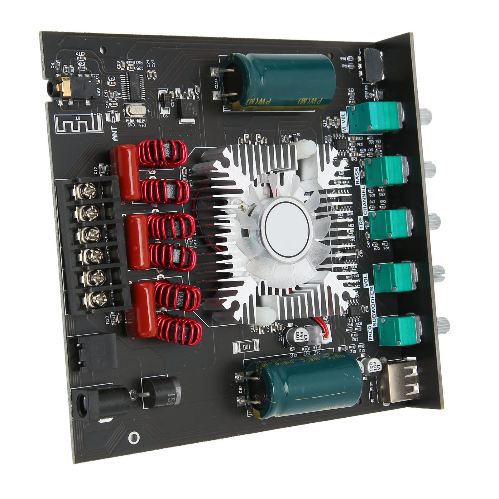 Focket Amplificador de Bluetooth 160Wx2 TDA7498E Modulo Estéreo HiFi 2.1