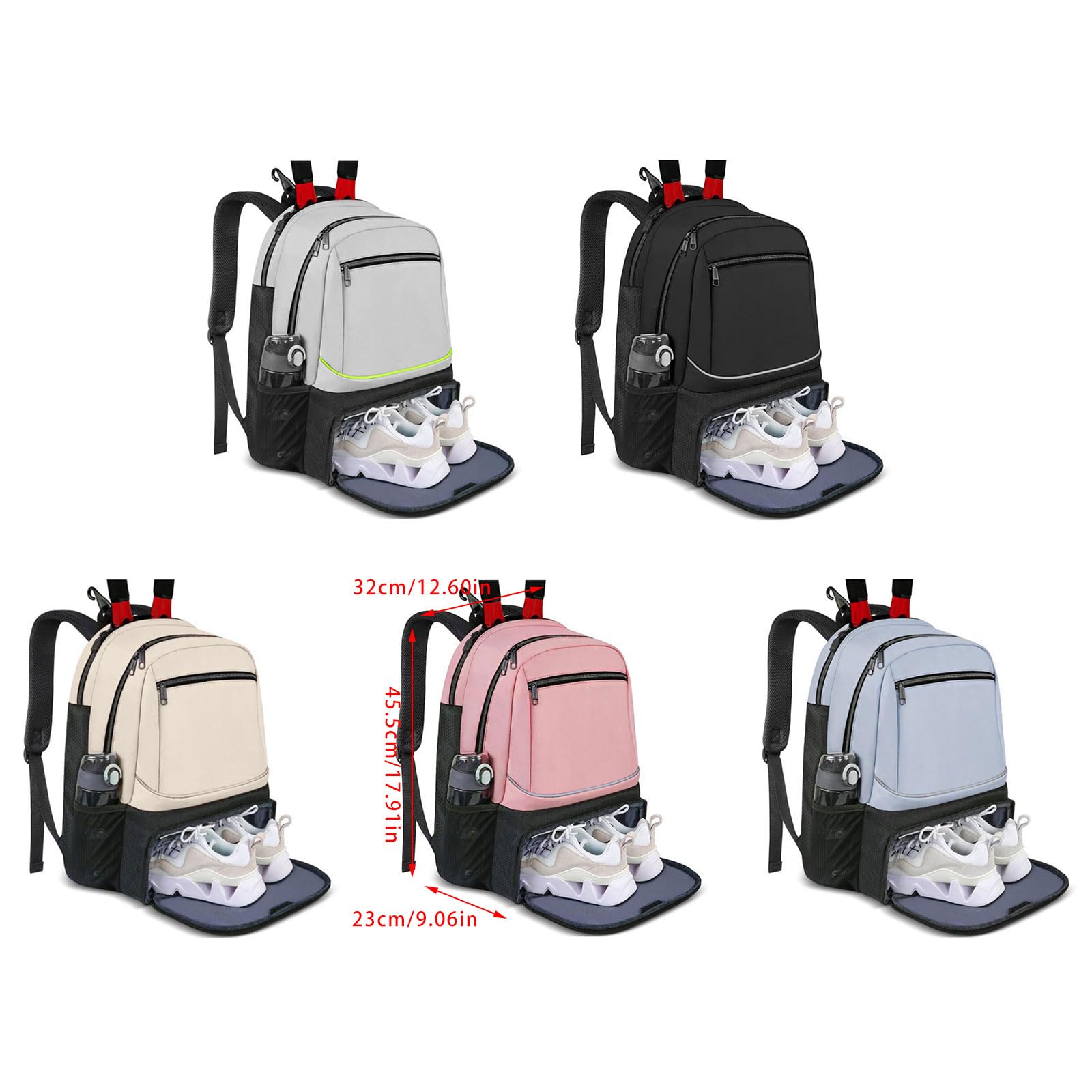 Zaino portatile per racchette da squash, badminton, racchette da tennis, borse sportive regolabili
