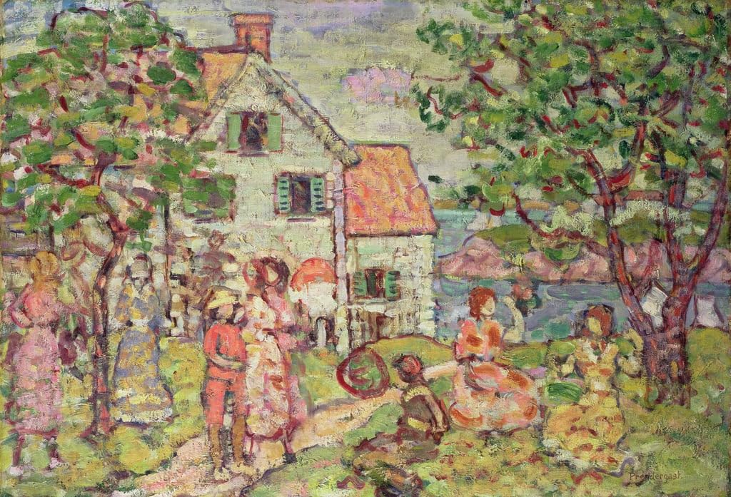 Tableau toile Plage de Maurice Prendergast 60x90cm - 5
