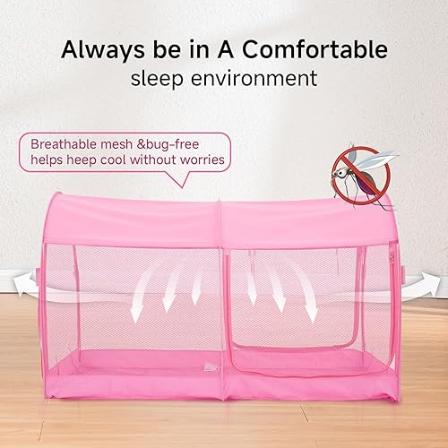 Miniatura 3 de LEEDOR Bed Tent Dream Tents Bed Canopy Shelter Cabin Indoor Privacy Warm Breathable Pop Up for Kids and Adult Patent Pending Navy(Mattress Not