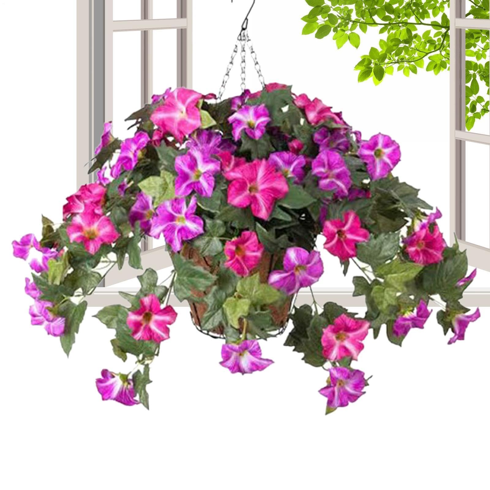 Feuillage artificiel de fleurs en plastique avec arrangement vert éternel pour extérieur