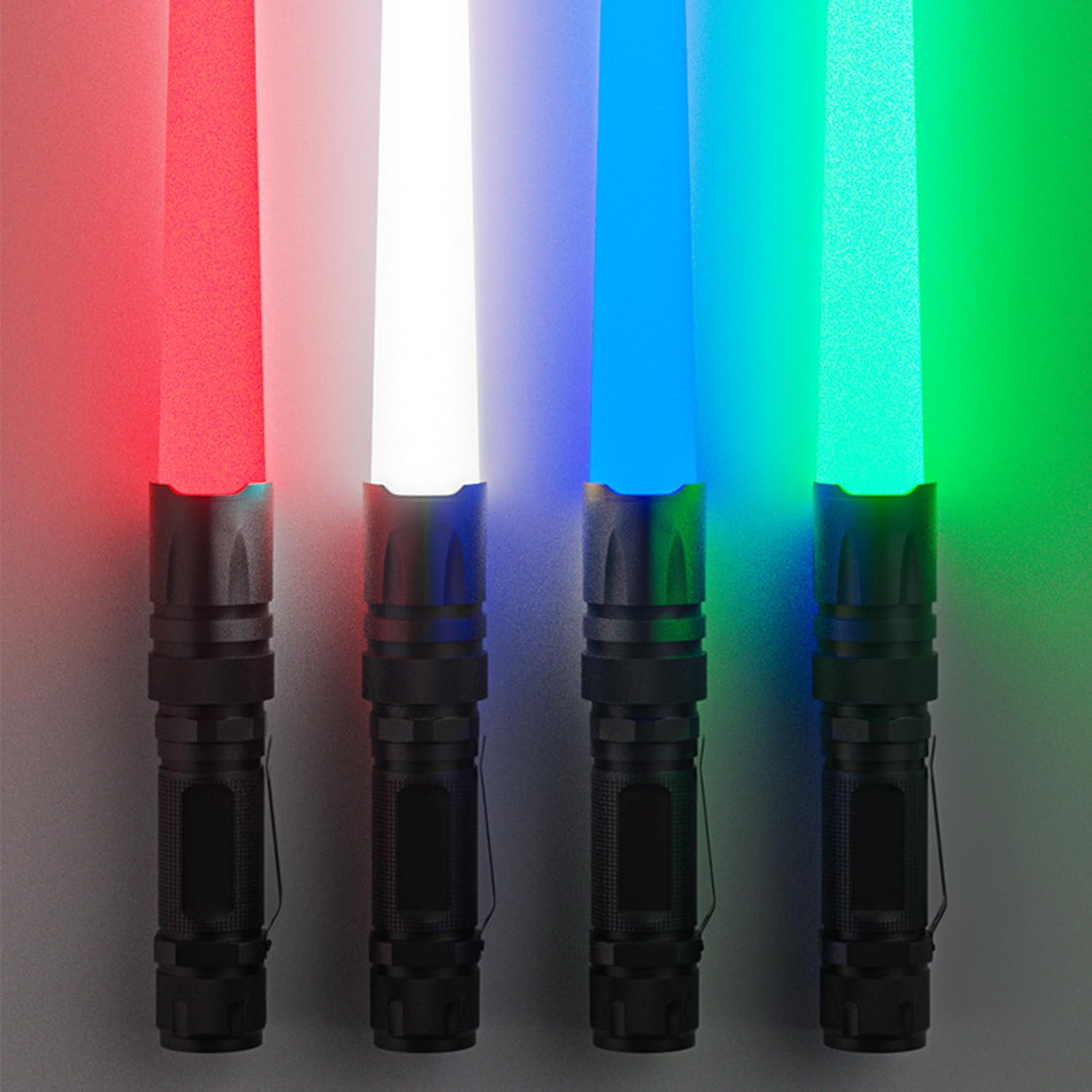 POCKETMAN Led Flashlights 4 in 1 White Red Green Blue Light with 5 Lighting Modes Zoomable Small Torch with Cilp Rechargeable Waterproof Flash Light with Detachable Lampshade - Image 4
