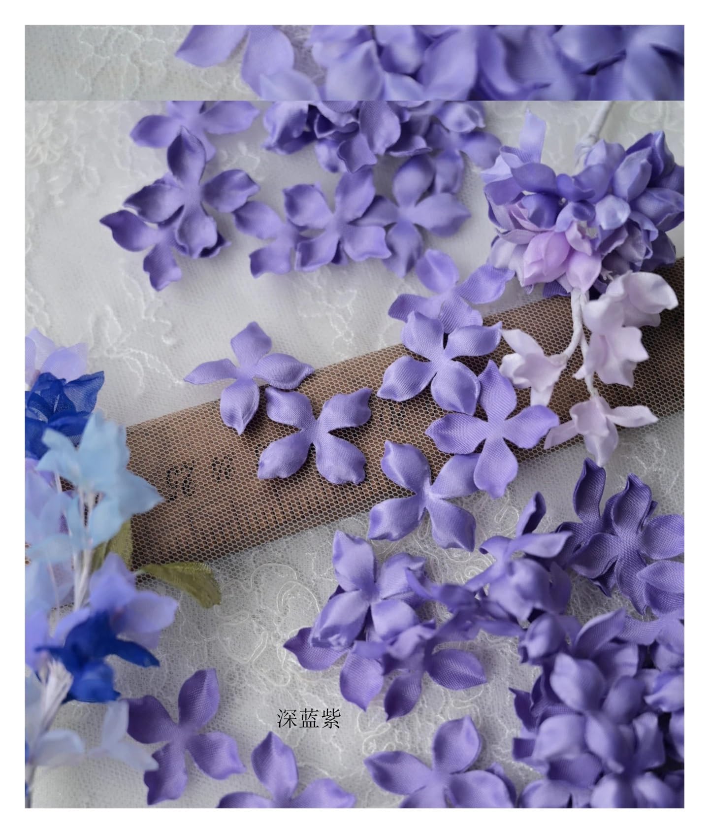 Wtaxbh F Iron On Patches Artificial Lower Petals 3Cm Petal Ake Wedding Homedecor Diy Scrapbook Card Craft Satin Applique 100Pcs(F)