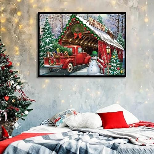 Miniatura 2 de LWZAYS Kits de pintura de diamantes de Navidad 5D, kits de arte de diamantes para adultos, pintura de Navidad con gemas de diamantes, pinturas de