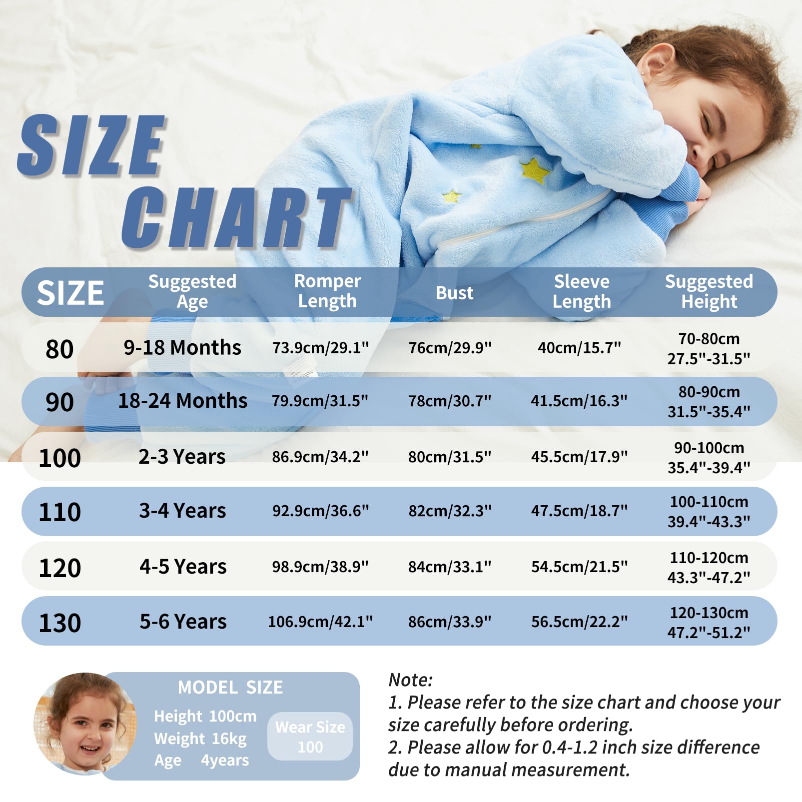 Monstoyo Sacco Nanna con Piedini Bambini Bambina, Invernale Flanella Pigiama Pagliaccetto Neonato, Maniche Lunghe & Gambe Separate Sacco a Pelo Cartone Tuta per Ragazze Ragazzi 0-6 Anni