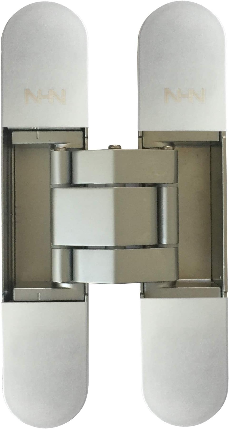 KT3D-140 Invisible Hinge, Set of Two(2), Up to 132lbs. Doors, Concealed and Streamline Door Hinge, 3-D Adjustable (Up to 132lbs) Satin Chrome