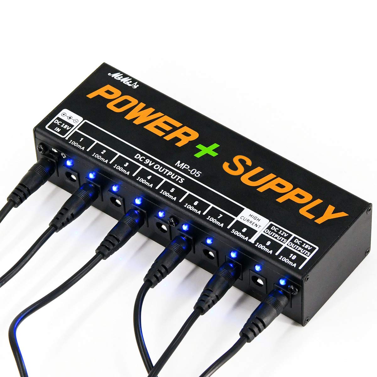 Buy MIMIDI Guitar Pedal Power Supply 10 Isolated PedalBoard Power DC