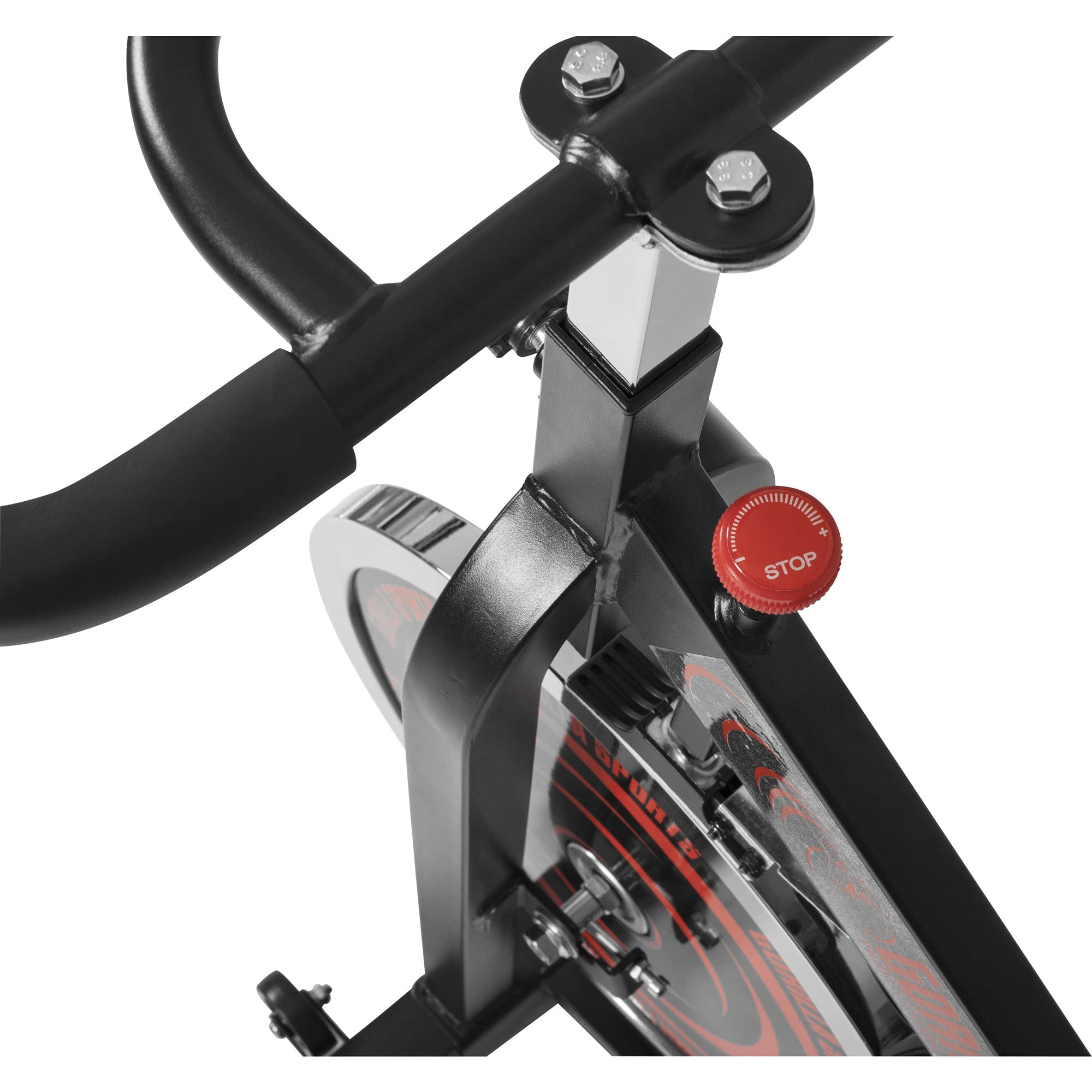 GORILLA SPORTS® Indoor Cycling Bike mit 13-kg-Schwungrad, bis 110 kg | Stufenloser Widerstand, 11-fach verstellbarer Sattel und 5-fach verstellbarer Lenker, Kettenantrieb für Home-Gym und Cardio