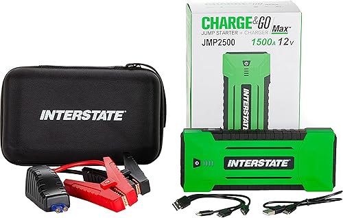Miniatura 8 de Interstate Batteries Arrancador y cargador de 12 V 700 A (8,000 mAh, 8 Ah) portátil LED Jumpstart batería para 12 voltios automotores, electrónica
