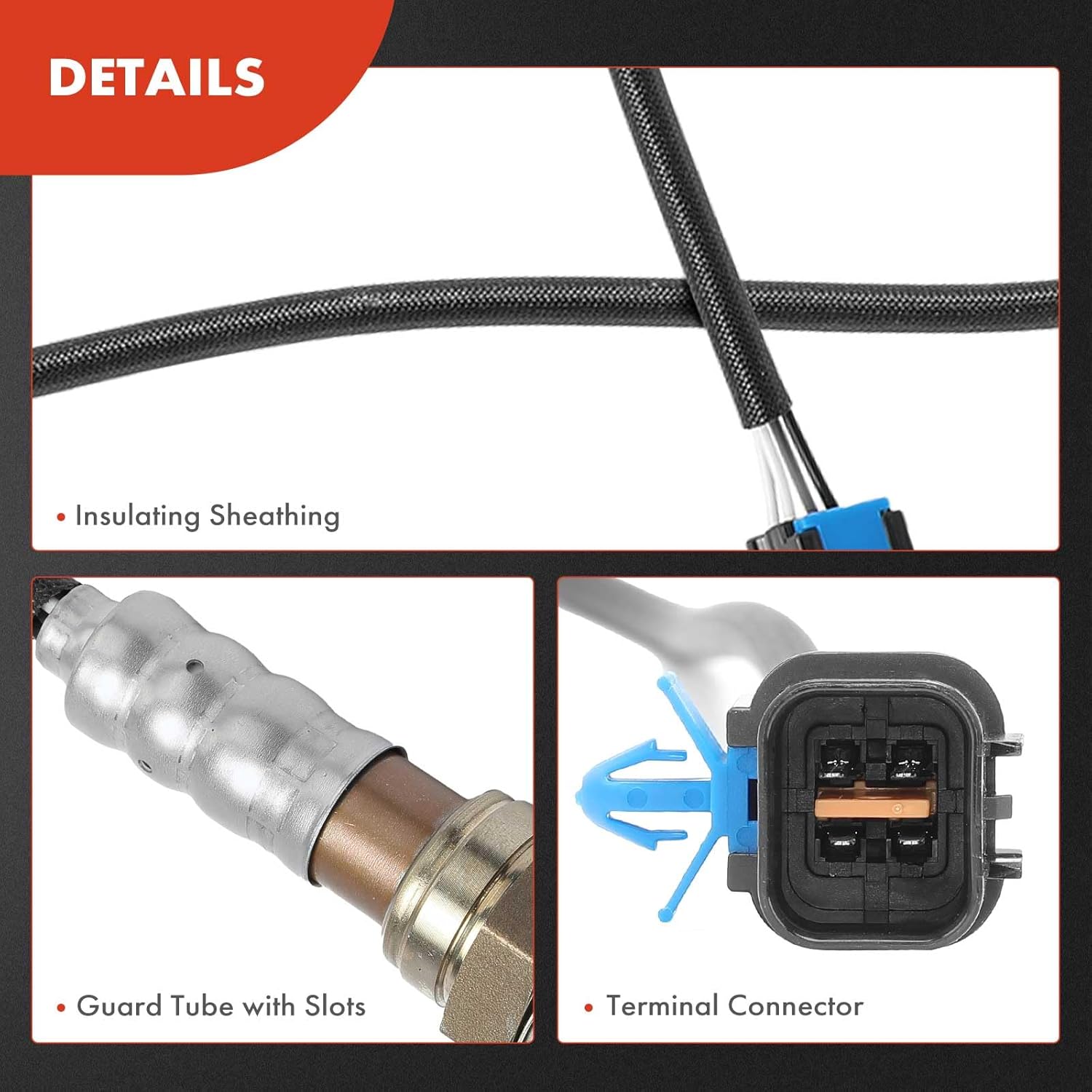 A-Premium O2 Oxygen Sensor Compatible with Mitsubishi Galant 2004-2011 2.4L, Eclipse 2006 2007 2008 2009 2010 2011 2012 2.4L 4G69, Downstream, 2-PC Set, Replace# MD313819