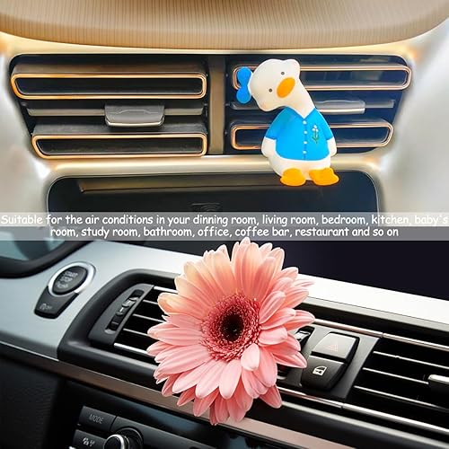 Miniatura 6 de 60 clips de ventilación de coche de cabeza cuadrada, clips de salida de ambientador automático con 1 caja de almacenamiento, clips de salida de aire