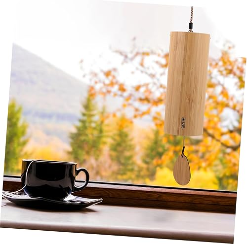 Miniatura 7 de Juego de campanillas de viento japonesas retro hechas a mano con colgantes de madera para decoración interior y exterior, decoración única de