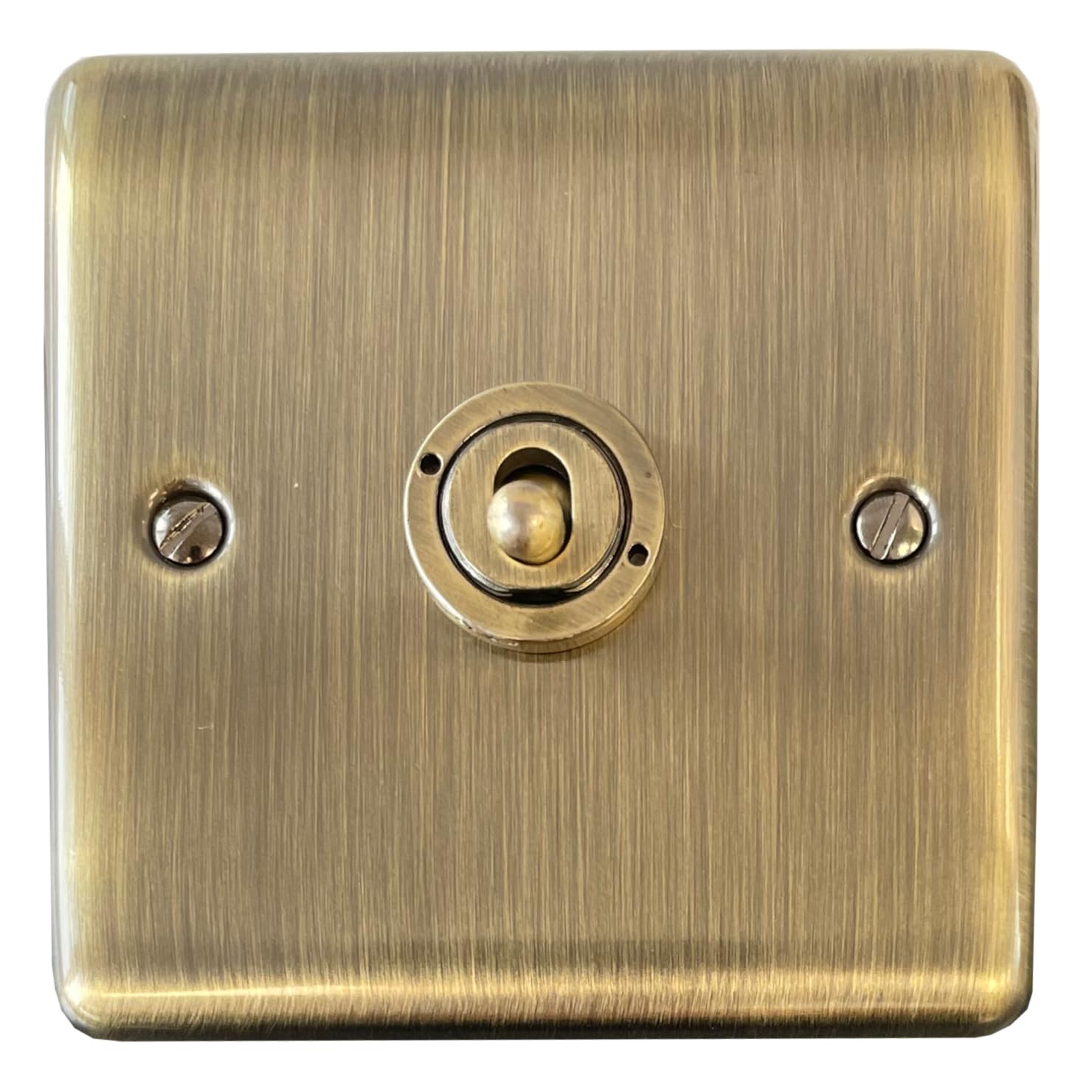 Antique Brass Toggle Switch (1 Gang) - BAB06