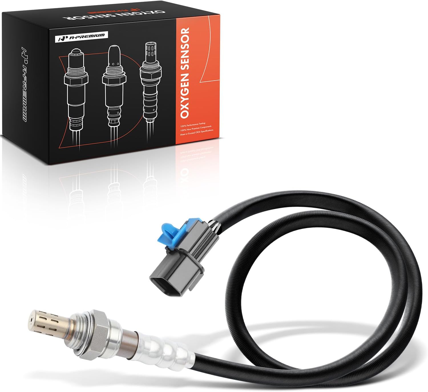 A-Premium Heated O2 Oxygen Sensor Compatible with Mitsubishi, Chrysler, Dodge & Eagle Models-Mirage 1995-2002, Lancer 2008-2010, Eclipse, Galant, Endeavor, Diamante, Montero, Sebring, Stratus, Summit