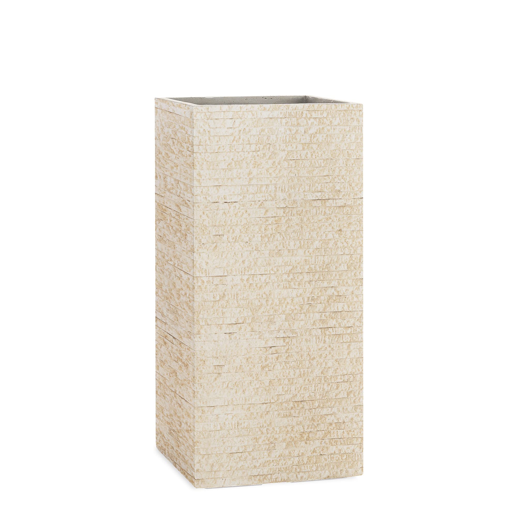 Pflanzwerk® Pflanzkübel Tower Antik Sand 70x33x33cm *Frostbeständiger Blumenkübel* *UV-Schutz* *Qualitätsware*